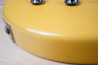 Burny Super Grade RTV-80-58 MIJ 1982 TV Yellow Vintage Japan Junior Double Cutaway Jr DC w/ Bag