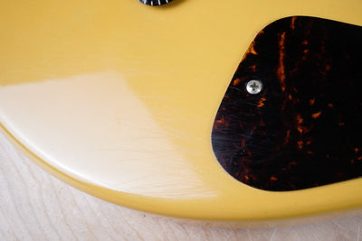 Burny Super Grade RTV-80-58 MIJ 1982 TV Yellow Vintage Japan Junior Double Cutaway Jr DC w/ Bag