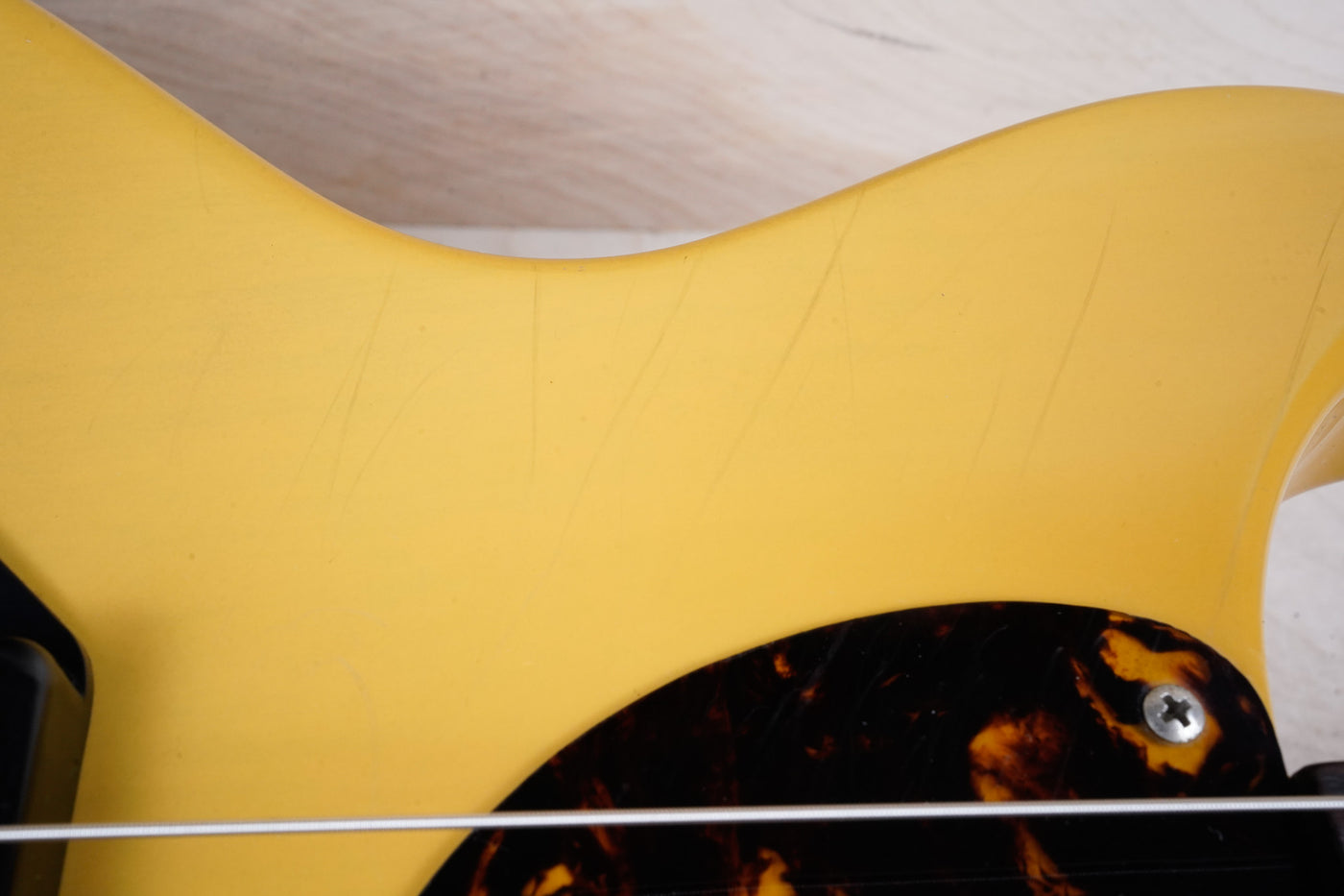 Burny Super Grade RTV-80-58 MIJ 1982 TV Yellow Vintage Japan Junior Double Cutaway Jr DC w/ Bag