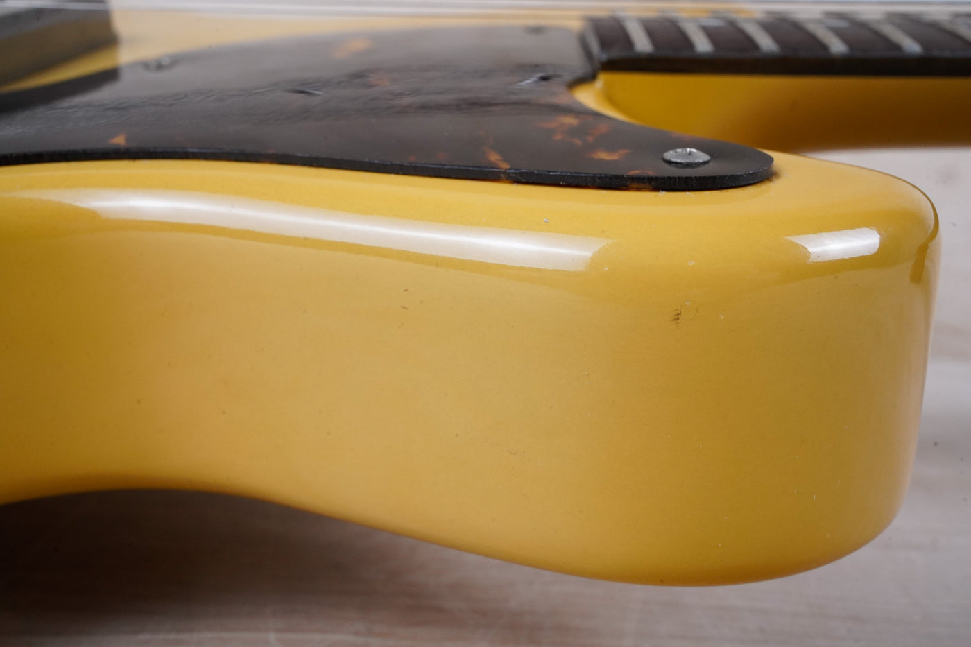 Burny Super Grade RTV-80-58 MIJ 1982 TV Yellow Vintage Japan Junior Double Cutaway Jr DC w/ Bag