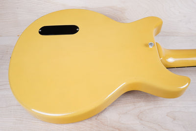 Burny Super Grade RTV-80-58 MIJ 1982 TV Yellow Vintage Japan Junior Double Cutaway Jr DC w/ Bag