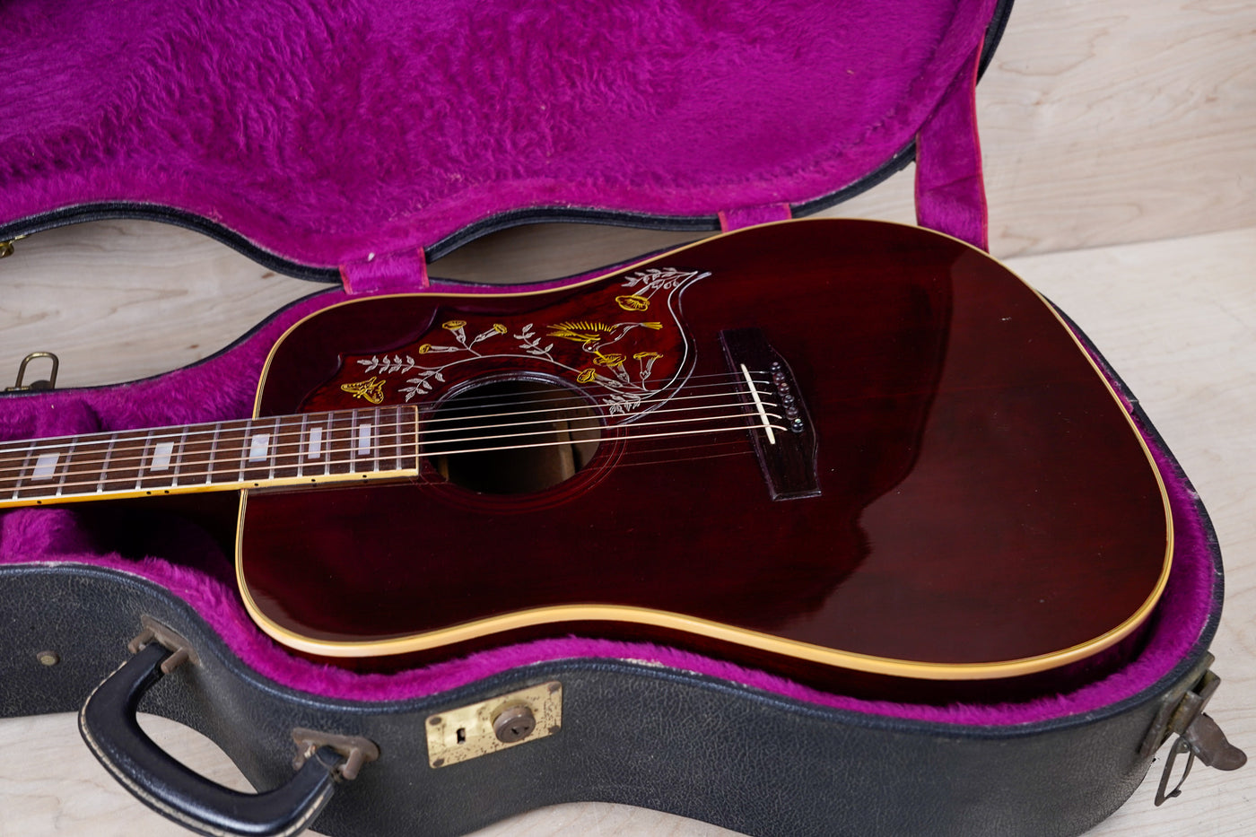 Gibson Hummingbird Custom 1977 Wine Red w/ Tags, OHSC