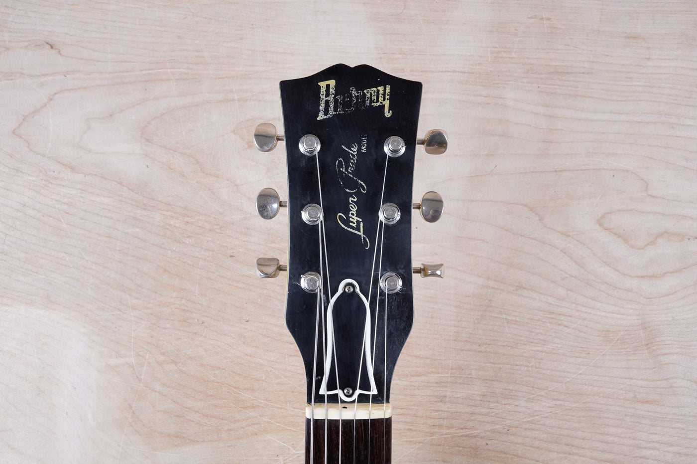 Burny Super Grade RTV-80-58 MIJ 1982 TV Yellow Vintage Japan Junior Double Cutaway Jr DC w/ Bag