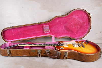 Greco Super Real EGF1000 MIJ 1980 Cherry Sunburst Lacquer Finish Vintage DiMarzio Pickups w/ Hard Case