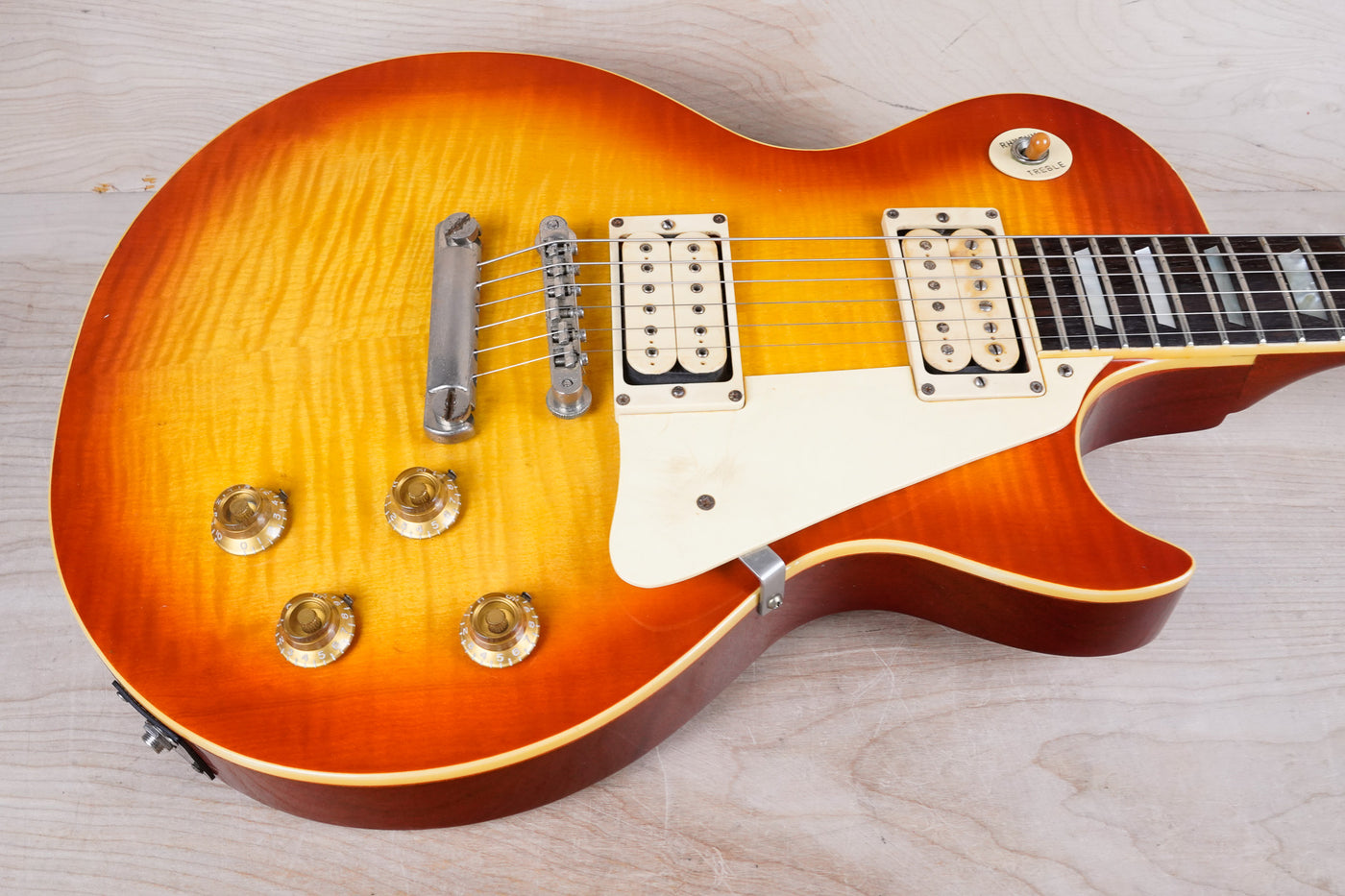 Greco Super Real EGF1000 MIJ 1980 Cherry Sunburst Lacquer Finish Vintage DiMarzio Pickups w/ Hard Case