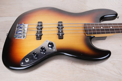 Fender JB62FL Order Made Fretless Jazz Bass Reissue MIJ 1993 Sunburst  Lacquer FInish Japan Fujigen w/ Bag