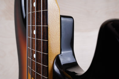 Fender JB62FL Order Made Fretless Jazz Bass Reissue MIJ 1993 Sunburst  Lacquer FInish Japan Fujigen w/ Bag