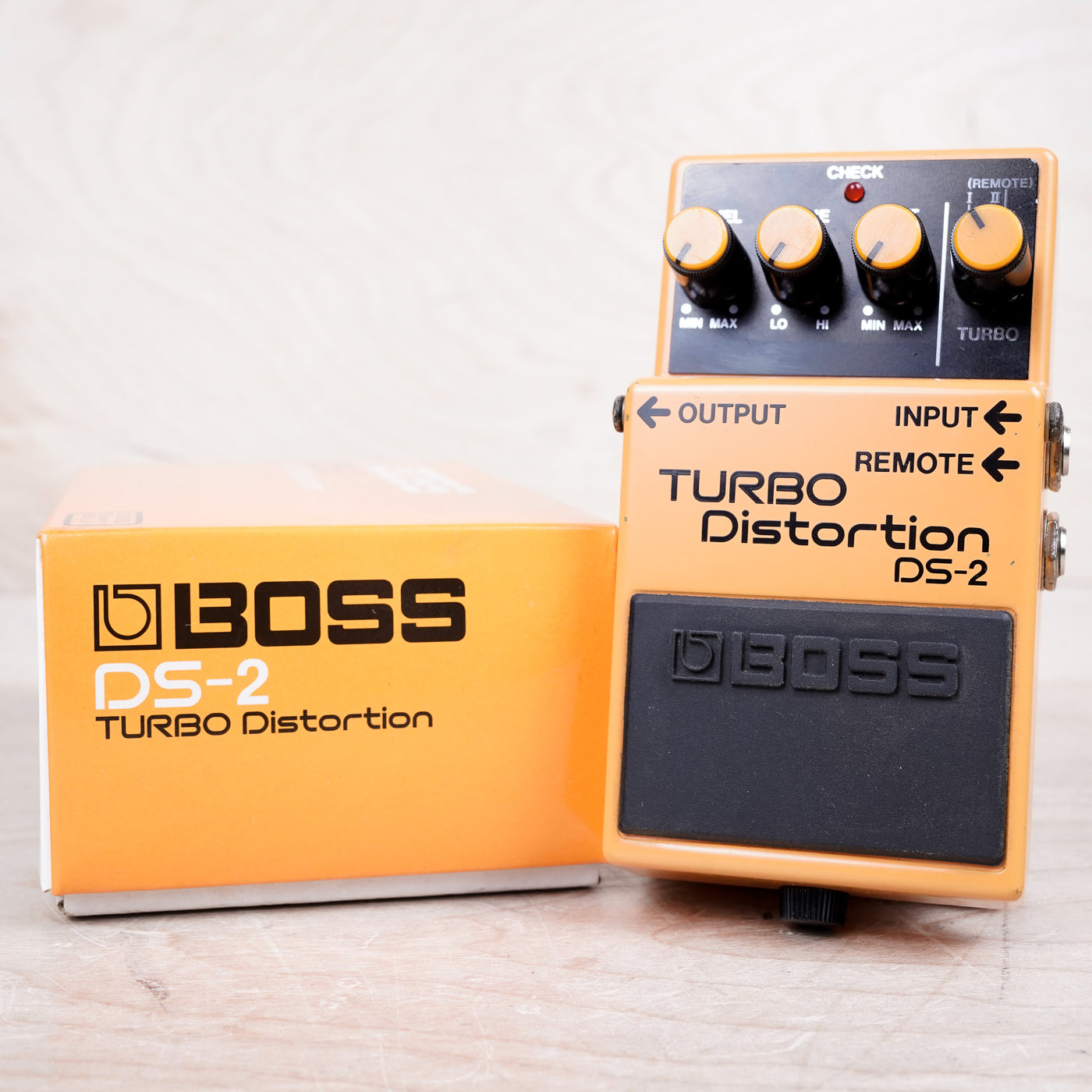 Boss DS-2 Turbo Distortion Pedal (Silver Label) 2004 MIT W/ Box, Paperwork