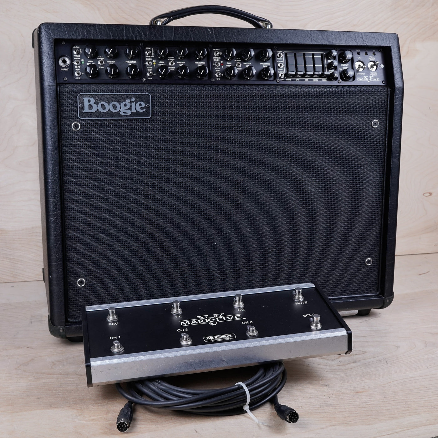 Mesa Boogie Mark V 3-Channel 90-Watt 1x12" Guitar Combo 2010 Black w/ Footswitch