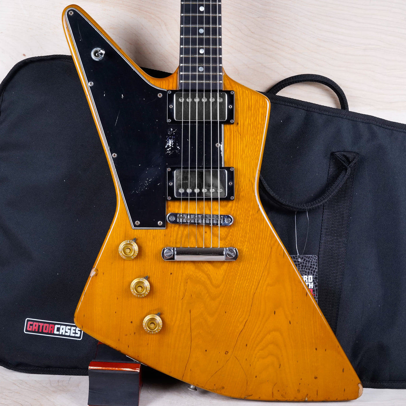Greco Order Made EX-1000 Left Handed MIJ 1975 Natural Fujigen (Lefty EX800, Ibanez Destroyer 2459) w/ Bag