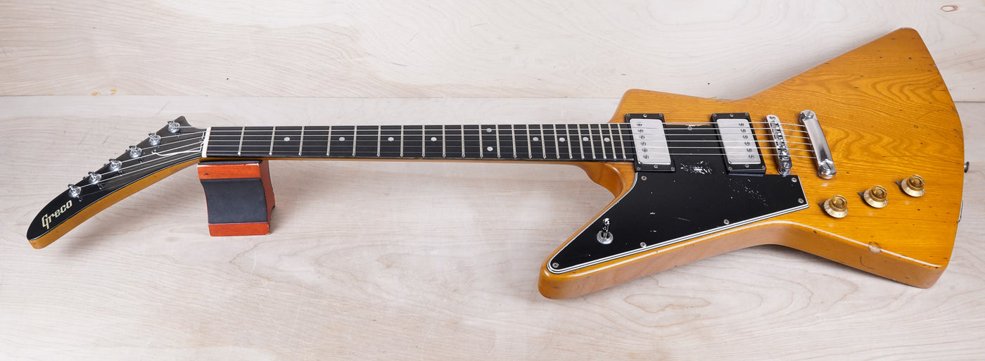 Greco Order Made EX-1000 Left Handed MIJ 1975 Natural Fujigen (Lefty EX800, Ibanez Destroyer 2459) w/ Bag