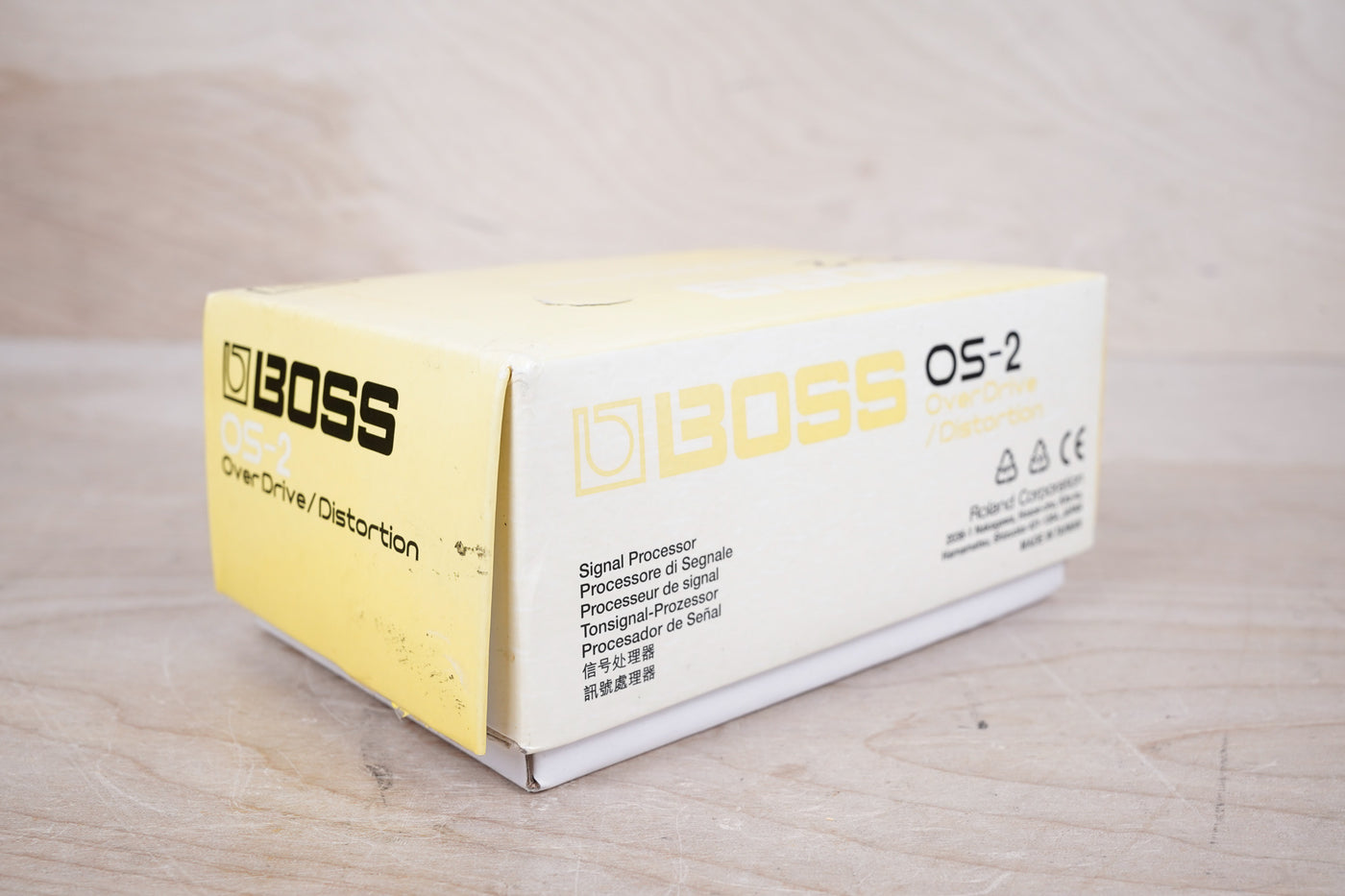 Boss OS-2 OverDrive/Distortion (Silver Label) 2010 Yellow w/ Box, Paperwork