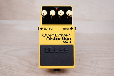 Boss OS-2 OverDrive/Distortion (Silver Label) 2010 Yellow w/ Box, Paperwork