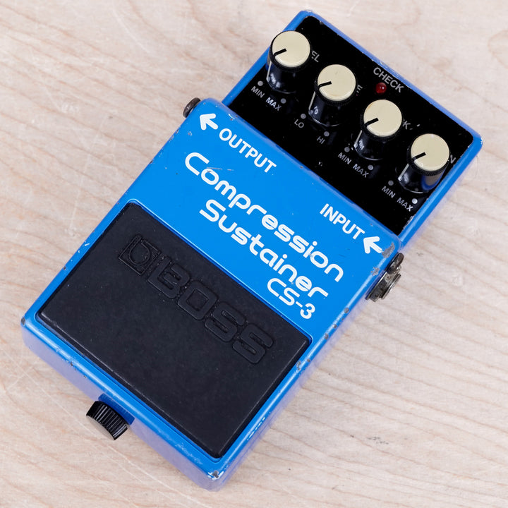 Boss CS-3 Compression Sustainer (Black Label) 1986 Blue Made in
