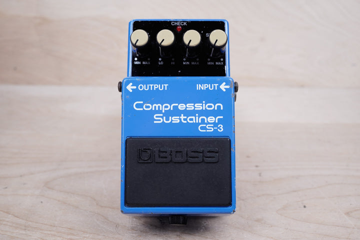 Boss CS-3 Compression Sustainer (Black Label) 1986 Blue Made in