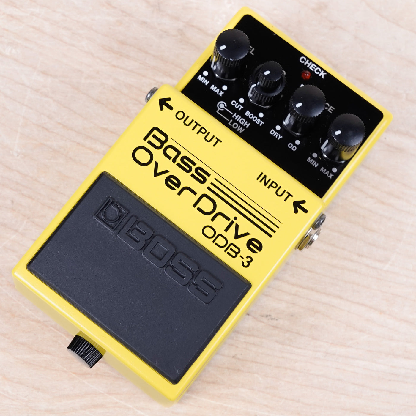Boss ODB-3 Bass OverDrive (Silver Label) 2022 Yellow