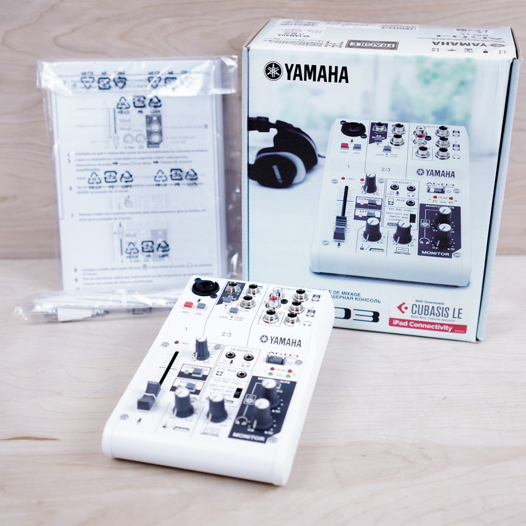 Yamaha AG03 3 Channel Mixer In Box – A Flash Flood of Gear