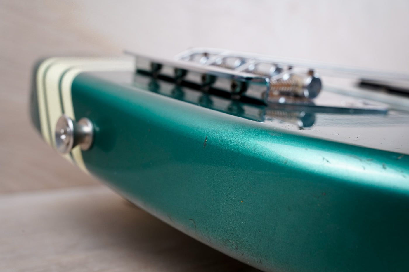 Fender MB-SD/CO Competition Mustang Bass Reissue CIJ 1997 Ocean Turquoise Metallic Japan w/ Bag