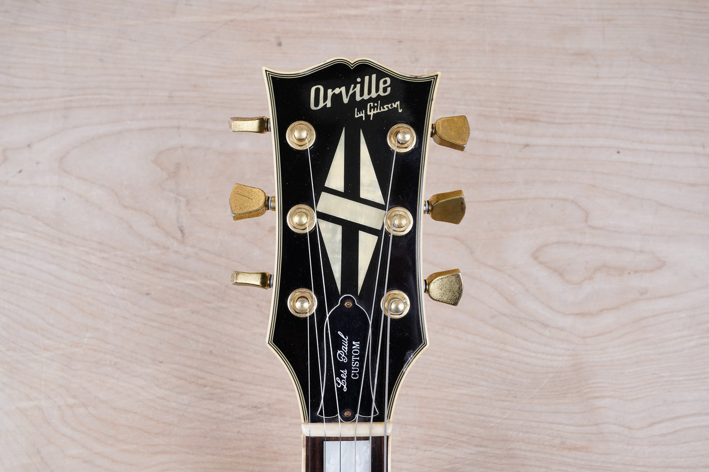 Orville by Gibson LPC-75LH Les Paul Custom Left Handed Lefty MIJ 1991 Ebony Japan w/ Bag