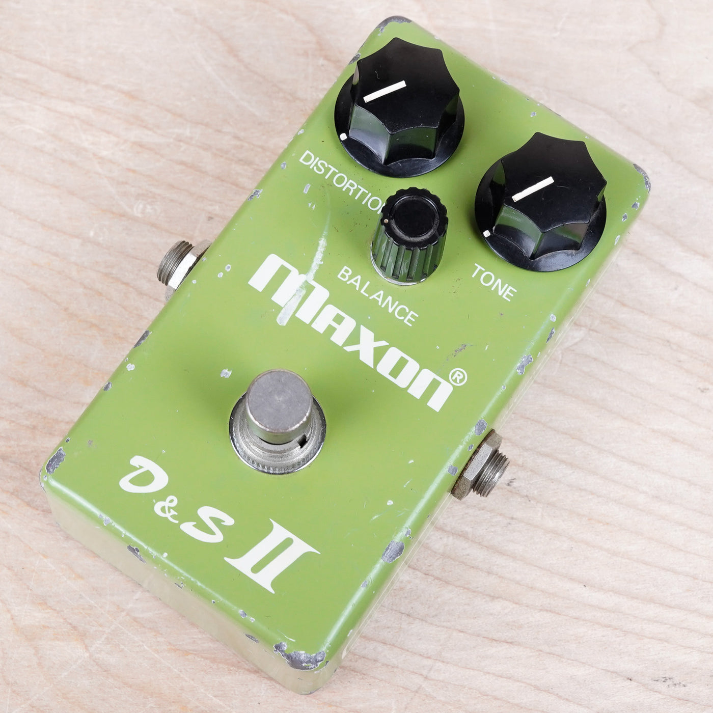 Maxon D&S II 1970s Light Green Distortion and Sustainer Vintage Made in Japan MIJ