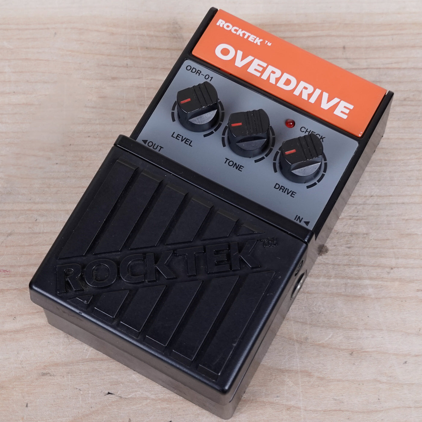 Rocktek ODR-01 Overdrive Pedal 1980s w/ Power Supply