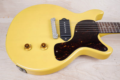 Orville by Gibson LPJ-D Les Paul Junior Double Cutaway MIJ 1989 TV Yellow Lacquer Finish USA Electronics w/ Bag