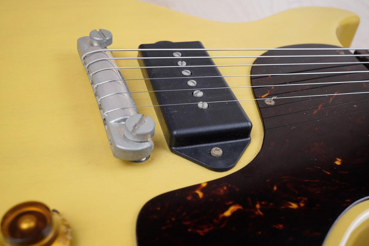 Orville by Gibson LPJ-D Les Paul Junior Double Cutaway MIJ 1989 TV Yellow Lacquer Finish USA Electronics w/ Bag