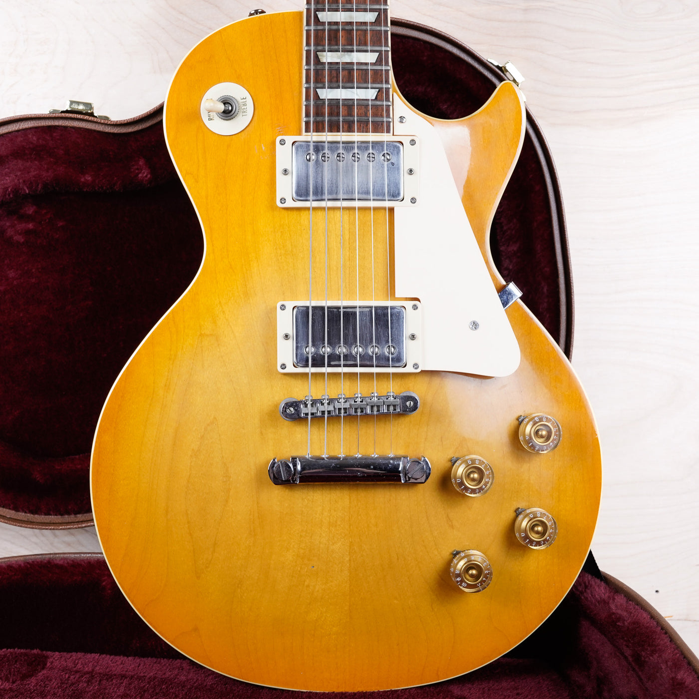 Orville LPS Les Paul Standard MIJ 1990 Lemon Drop Japan w/ Hard Case