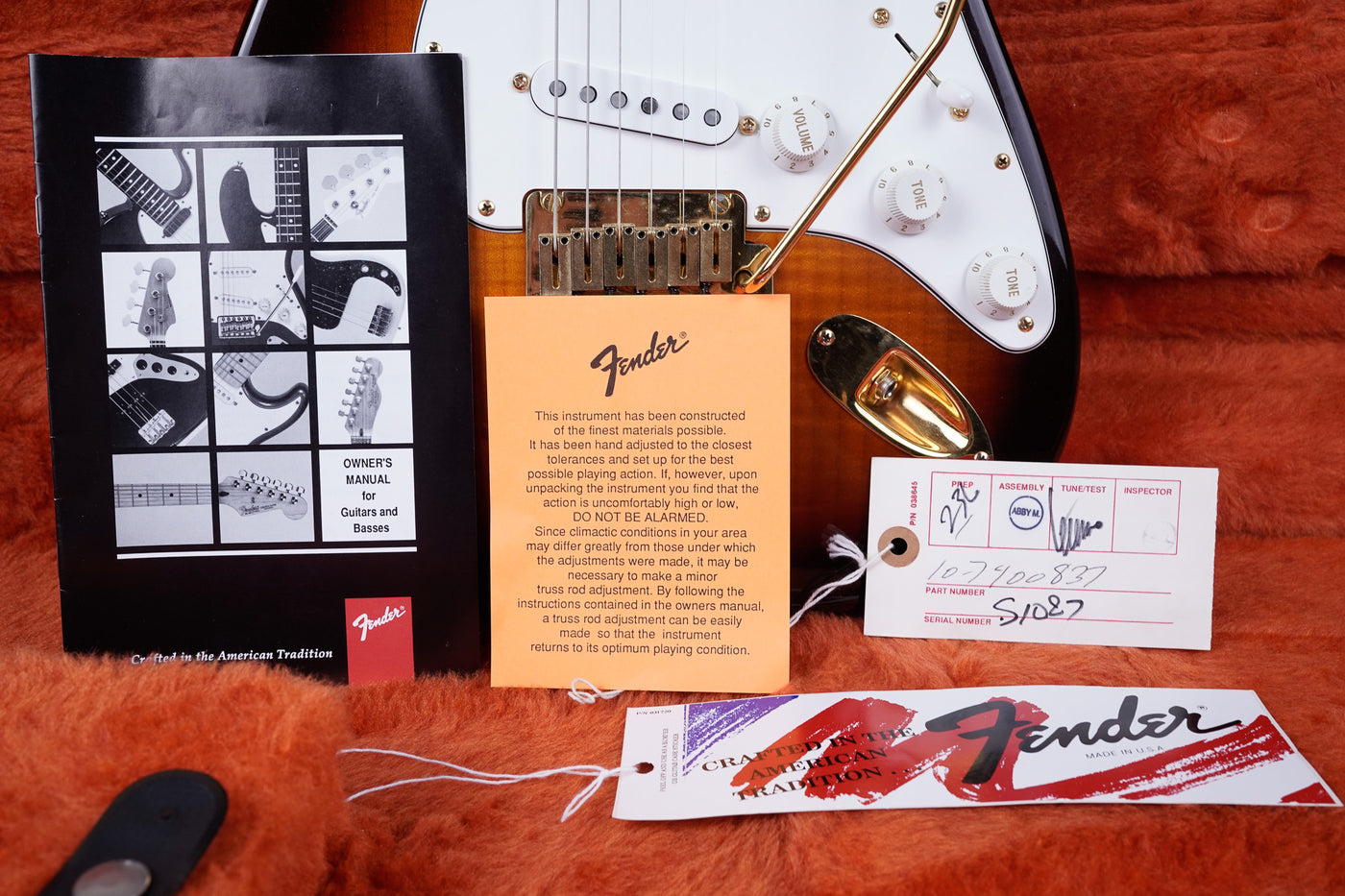 Fender 50th Anniversary American Standard Stratocaster 1996 Flame Maple Antique Burst USA w/ OHSC