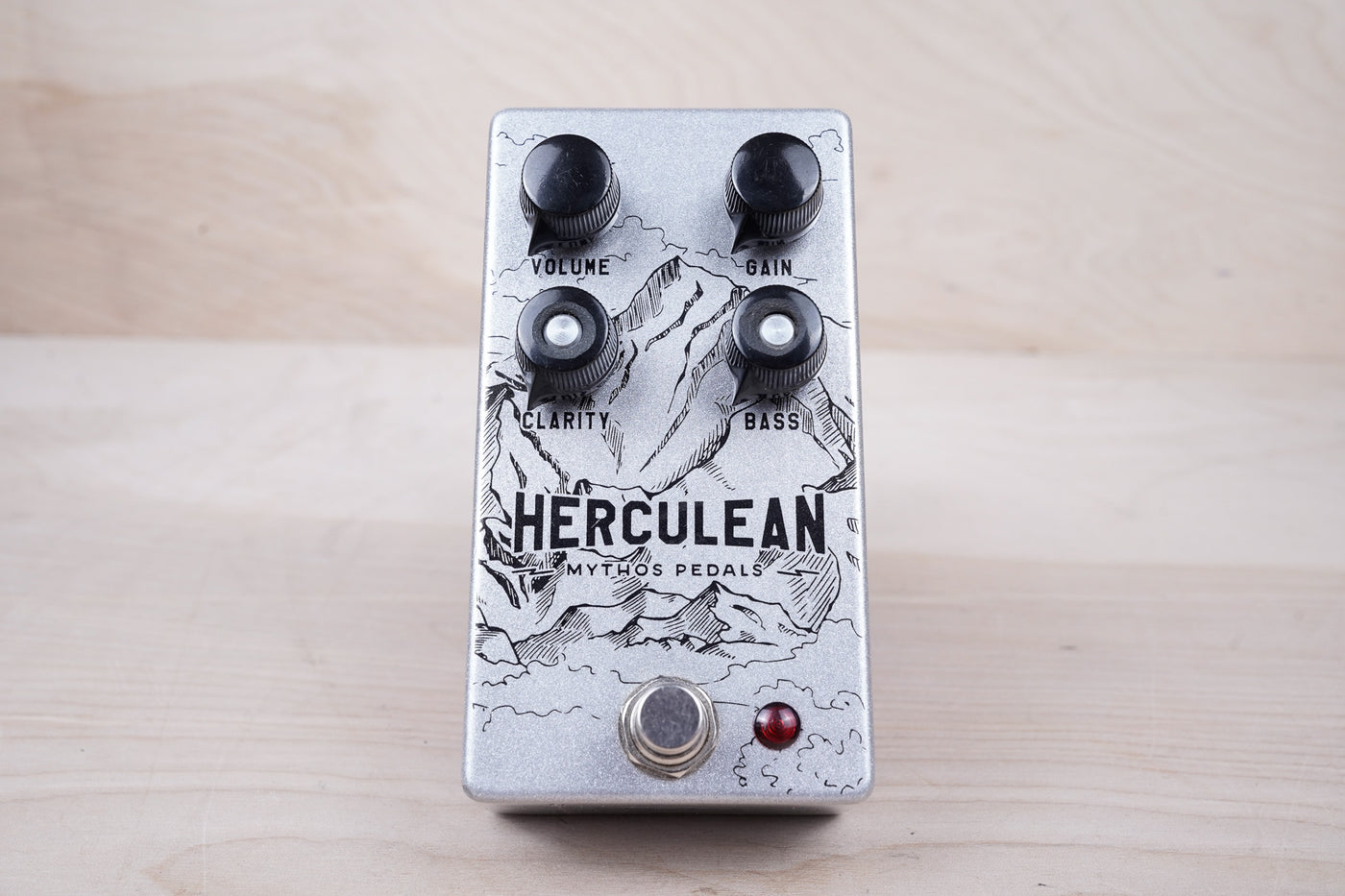 Mythos Pedals Herculean Overdrive V2 (4-Knob) Silver