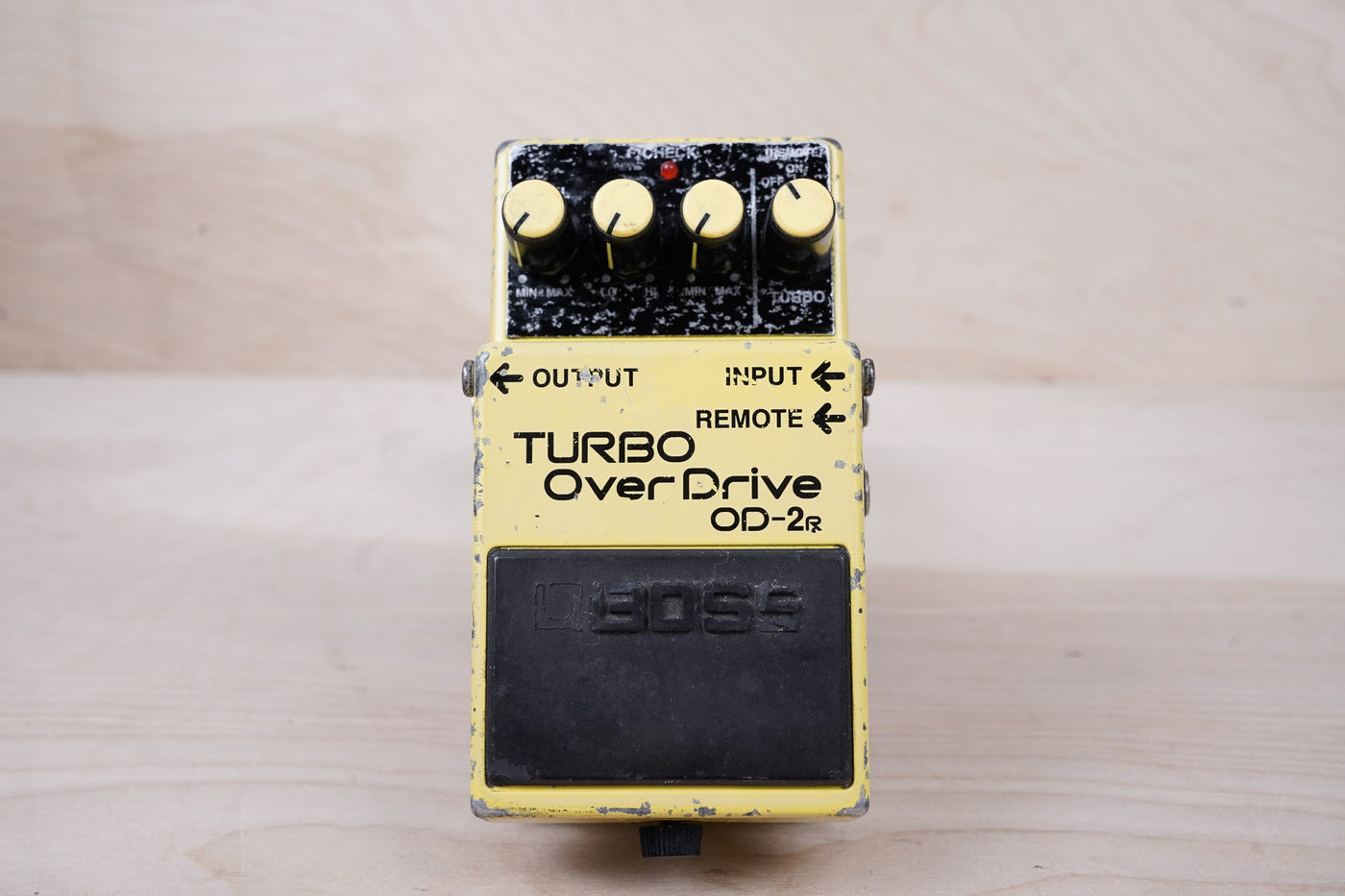 Boss OD-2R Turbo OverDrive (Silver Label) Yellow MIT