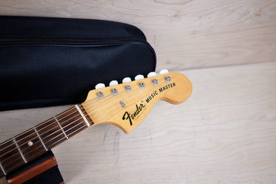 Fender Musicmaster 1973 Aged Olympic White USA Vintage w/ Bag
