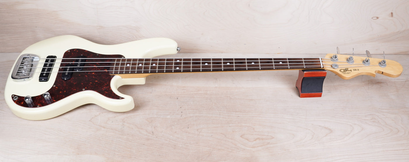 G&L Tribute Series SB-2 Bass MIJ 2000 Vintage White Made in Japan w/ Bag