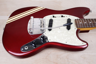 Fender MG73-CO MH Competition Mustang Reissue CIJ 2004 Old Candy Apple Red Matching Headsttock w/ Bag