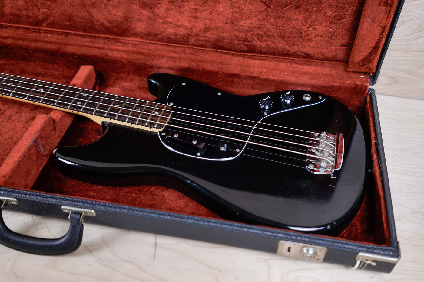 Fender Musicmaster Bass 1978 Black USA Vintage All Original w/ OHSC
