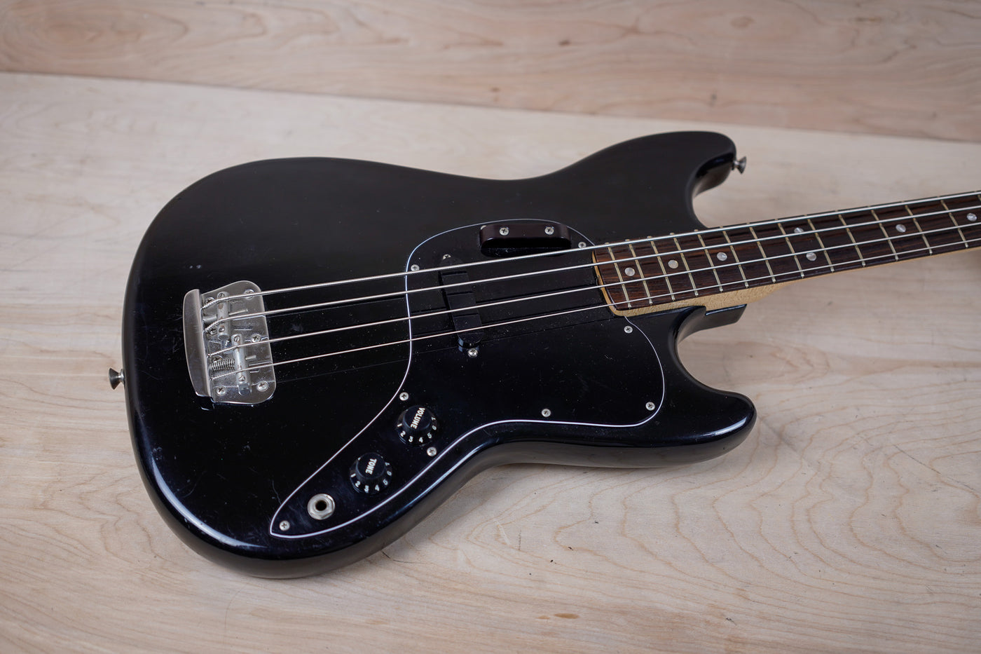 Fender Musicmaster Bass 1978 Black USA Vintage All Original w/ OHSC