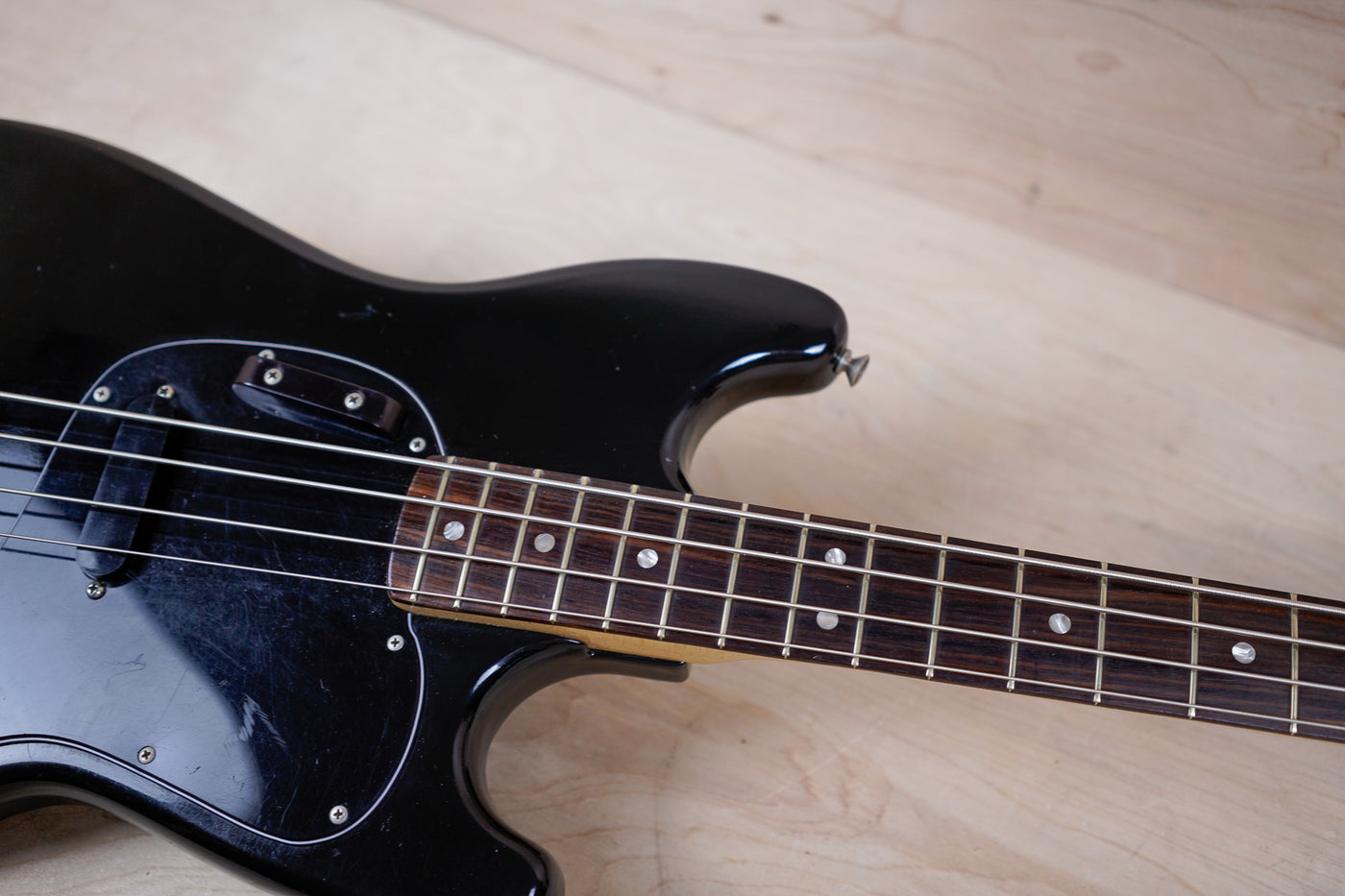 Fender Musicmaster Bass 1978 Black USA Vintage All Original w/ OHSC