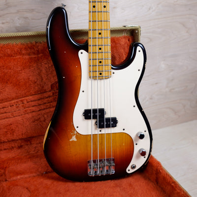 Starr Custom Style P-Style Bass Relic Sunburst w/ Vintage Fender Hard Case