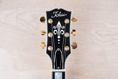 Tokai Premium Series LC254S MIJ 2024 Black Lacquer Finish Japan Black Beauty w/ Hard Case