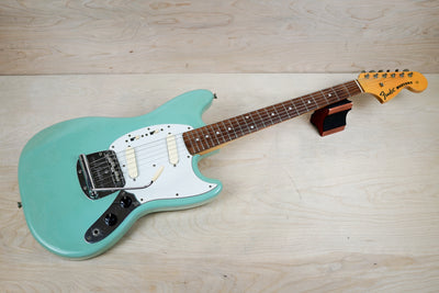 Fender MG-69 Mustang Reissue CIJ 1999 Aged Sonic Blue Crafted in Japan w/ Bag