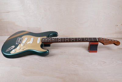 Fender FSR Traditional II '60s Stratocaster MIJ 2023 Sherwood Green Metallic w/ Gold Competition Stripe w/ Bag