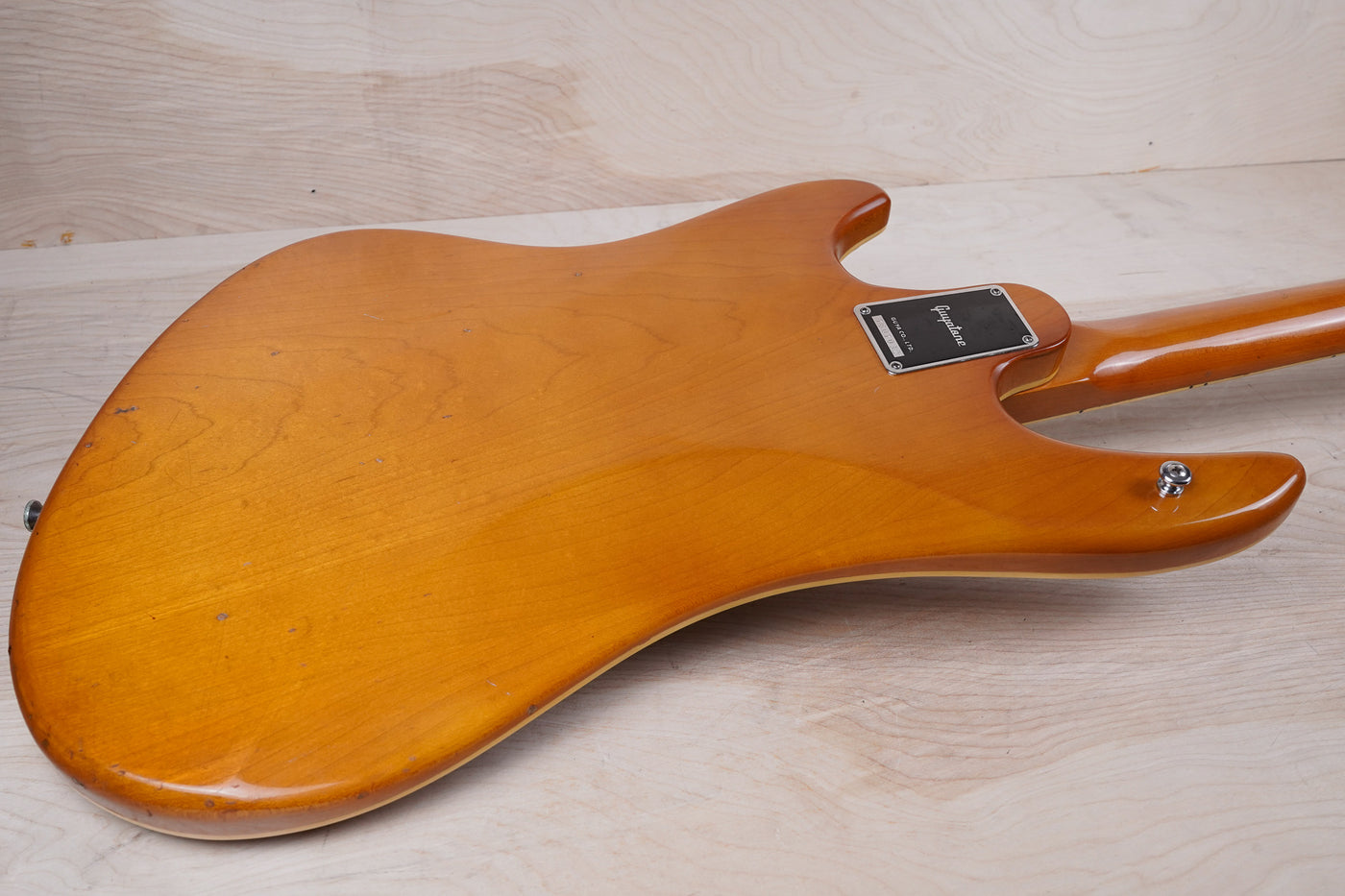 Guyatone EB-9 Custom Bass MIJ 1976 Natural Vintage Made in Japan w/ Bag