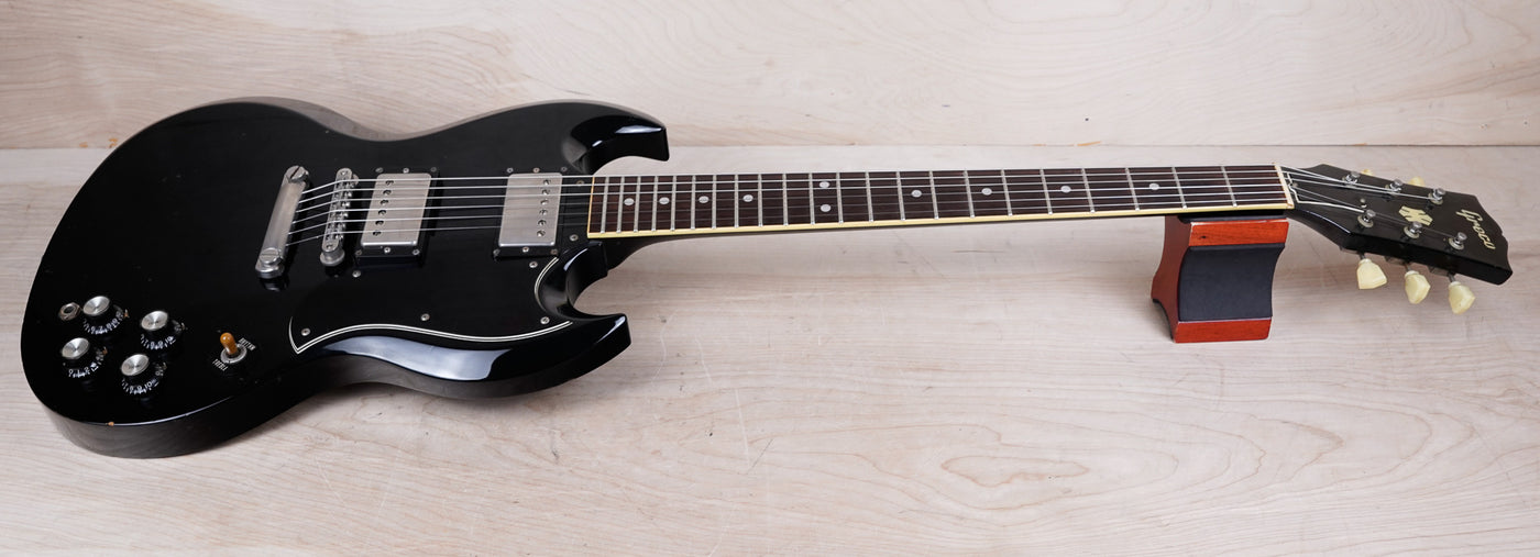 Greco SS-540 MIJ 1989 Ebony Black Vintage Made in Japan SG w/ Bag