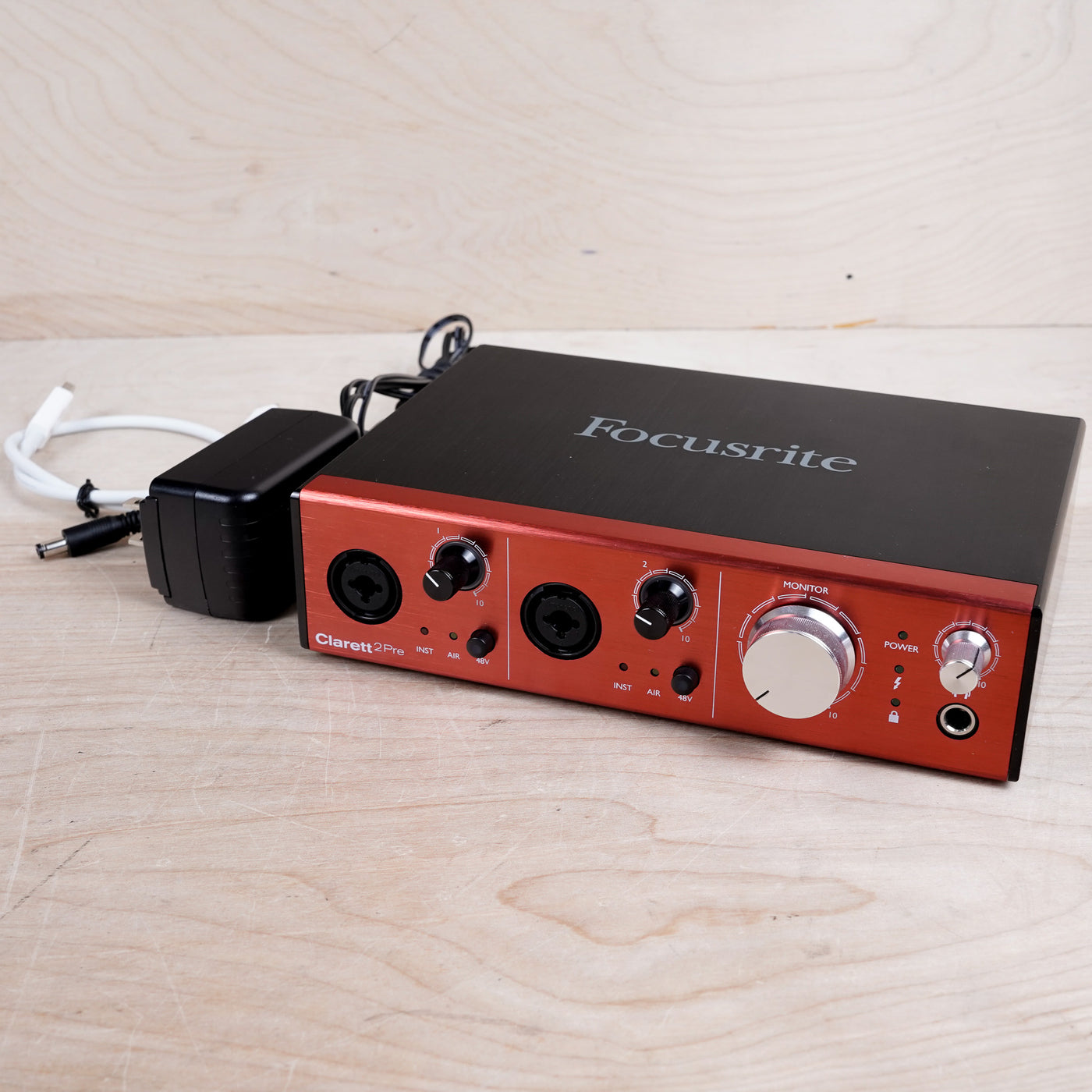 Focusrite Clarett 2Pre Thunderbolt Audio Interface W/ Cables