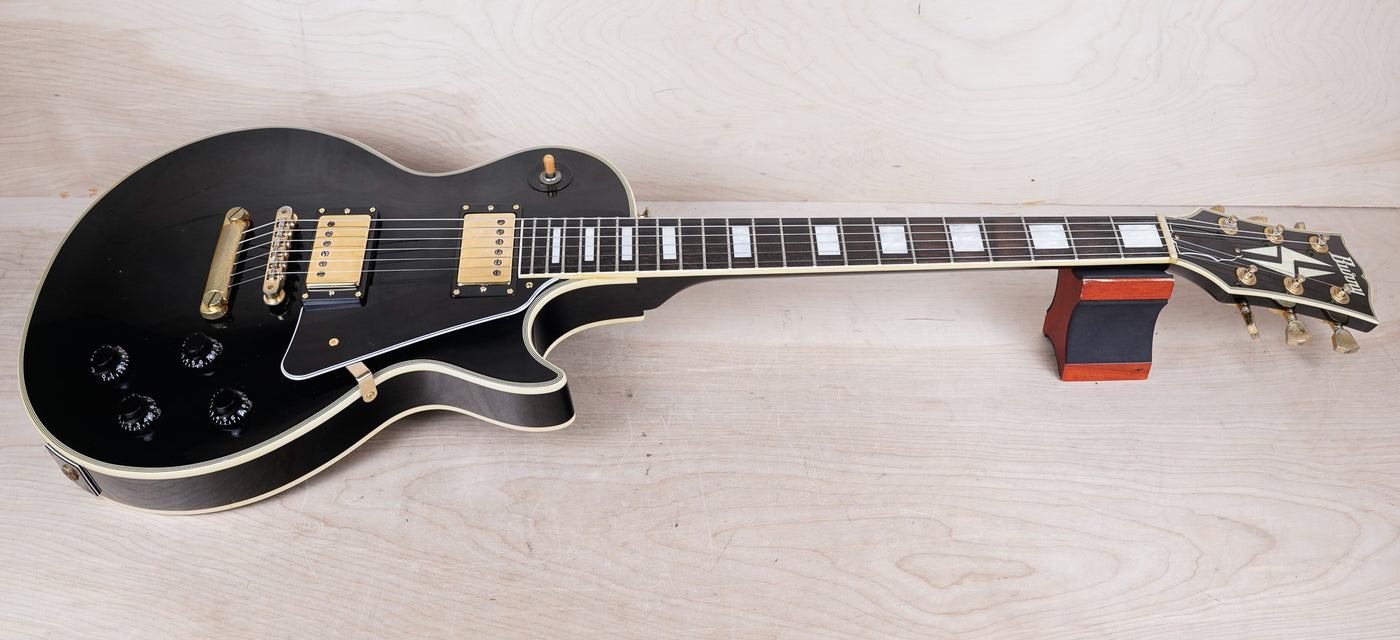 Burny RLC-60 1987 Black Beauty Custom Vintage Made in Japan MIJ VH-1 PAF Pickups 1960 Reissue w/ Bag