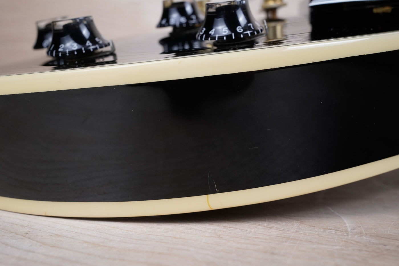 Burny RLC-60 1987 Black Beauty Custom Vintage Made in Japan MIJ VH-1 PAF Pickups 1960 Reissue w/ Bag