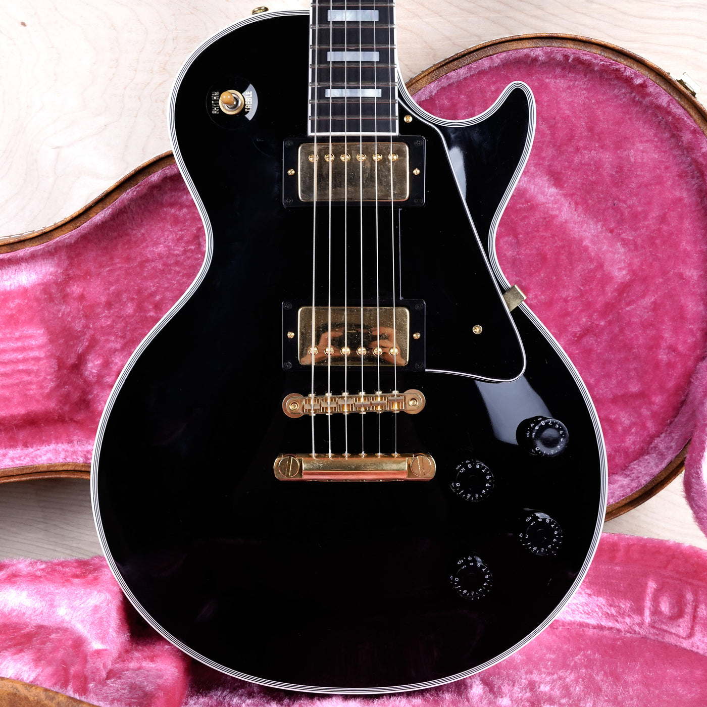 Tokai Premium Series LC254S MIJ 2024 Black Lacquer Finish Japan Black Beauty w/ Hard Case