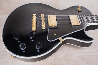 Tokai Premium Series LC254S MIJ 2024 Black Lacquer Finish Japan Black Beauty w/ Hard Case