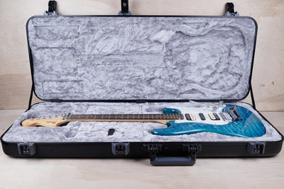 Fender Michiya Haruhata Signature Stratocaster MIJ 2019 Caribbean Blue Transparent Japan w/ Hard Case