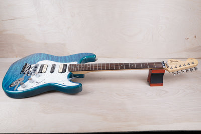 Fender Michiya Haruhata Signature Stratocaster MIJ 2019 Caribbean Blue Transparent Japan w/ Hard Case